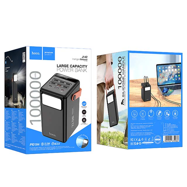 Hoco J142 100000 MAH გარე დამტენი